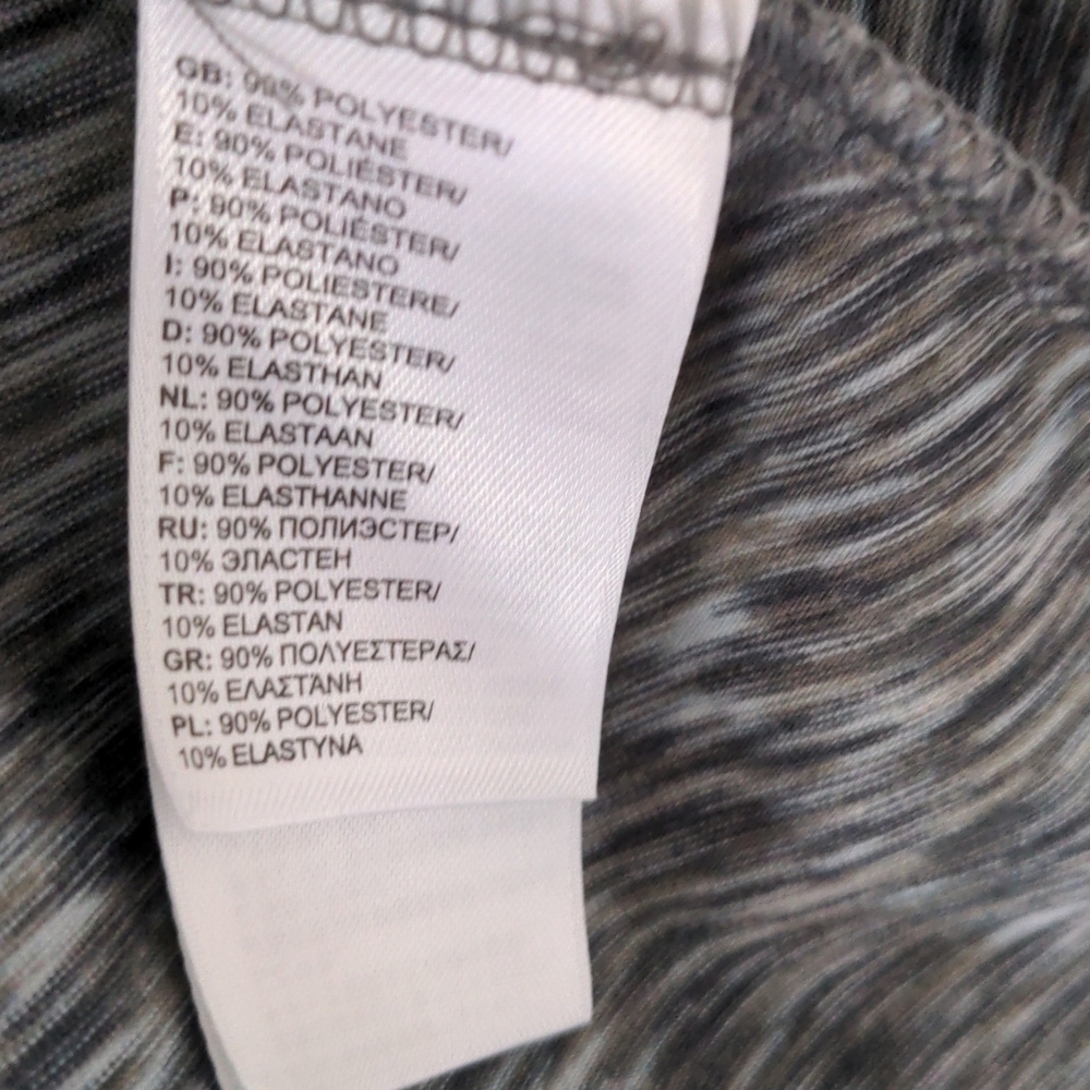 North Face Pull On High Low Heathered Gray Stretch Midi Skirt Packable Travel - Picture 8 of 8